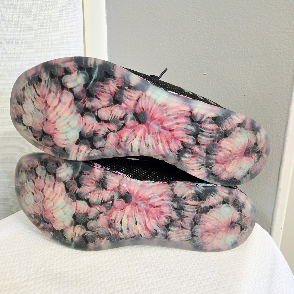 NoBull Midnight Palm Shoes Wm Sz 9.5 Sneakers Cross Trainers Black Pink Athletic - Picture 5 of 9